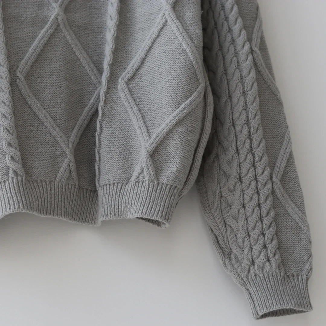 Winter Keep Warm lover Sweater Women Solid Casual snake Tops Female Autumn Knitted Vneck Long Sleeve Grey ttpd Cardigan 250109