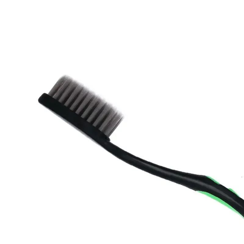 10 Pieces Packed Soft Bristle Bamboo Charcoal Black Hair UltraFine Beauty Toothbrush Couple Suit Oral Cleaning Tools y250115