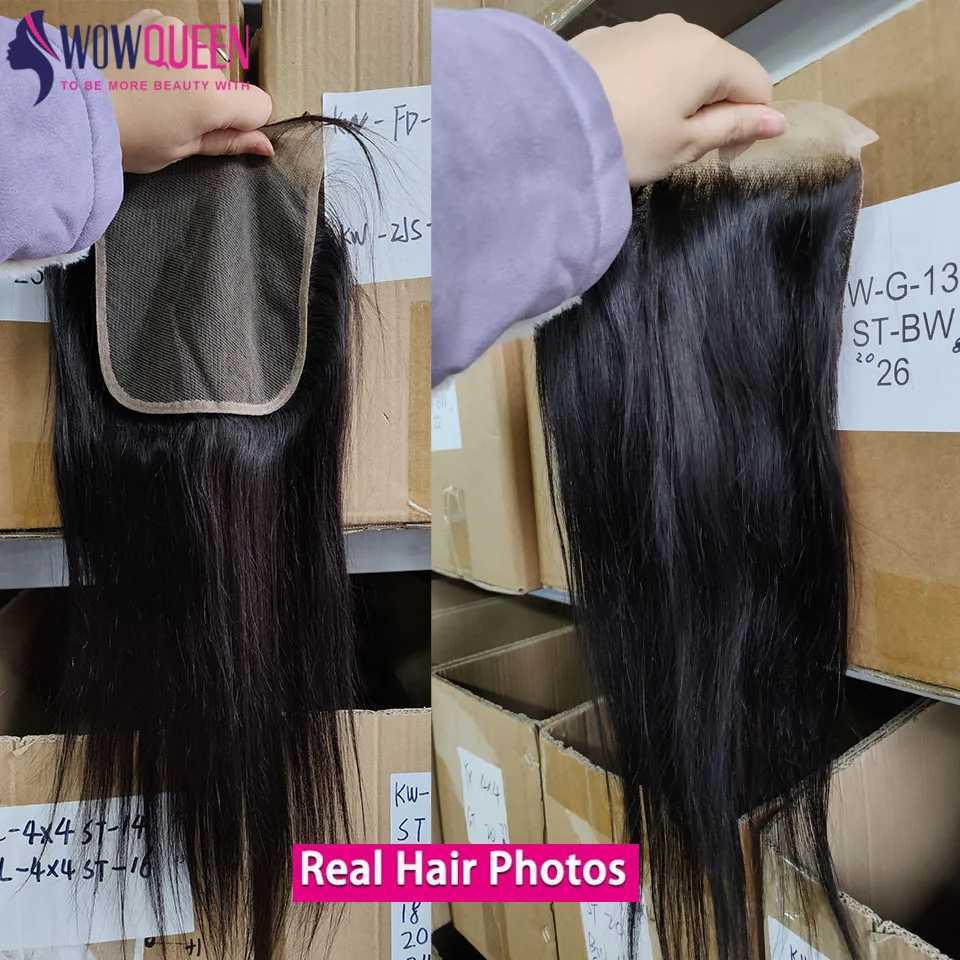 Straight Hair Bundles With Frontal 13X4 Human Hair Bundles With Clo 4x4 5x5 Brazilian 36 38 40 Inch Hair Weaving ExtensionsXJ250120