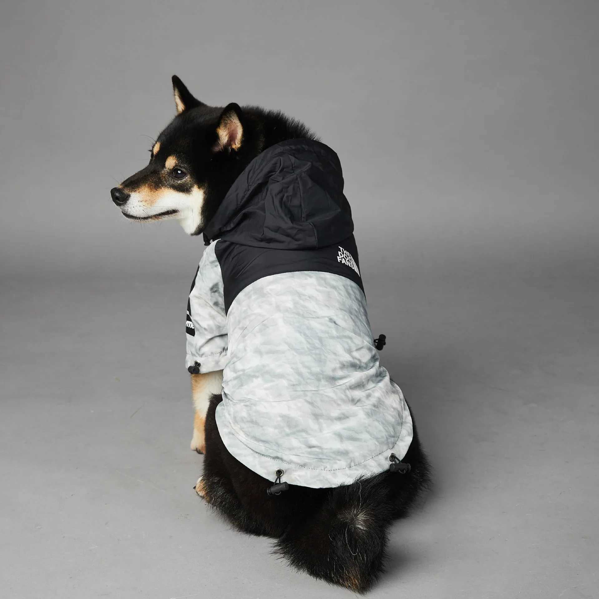 Flag Tidal Sign Windproof and Rainproof Dog Large Dog Raincoat Dog Pet Charge CoatXJ250121
