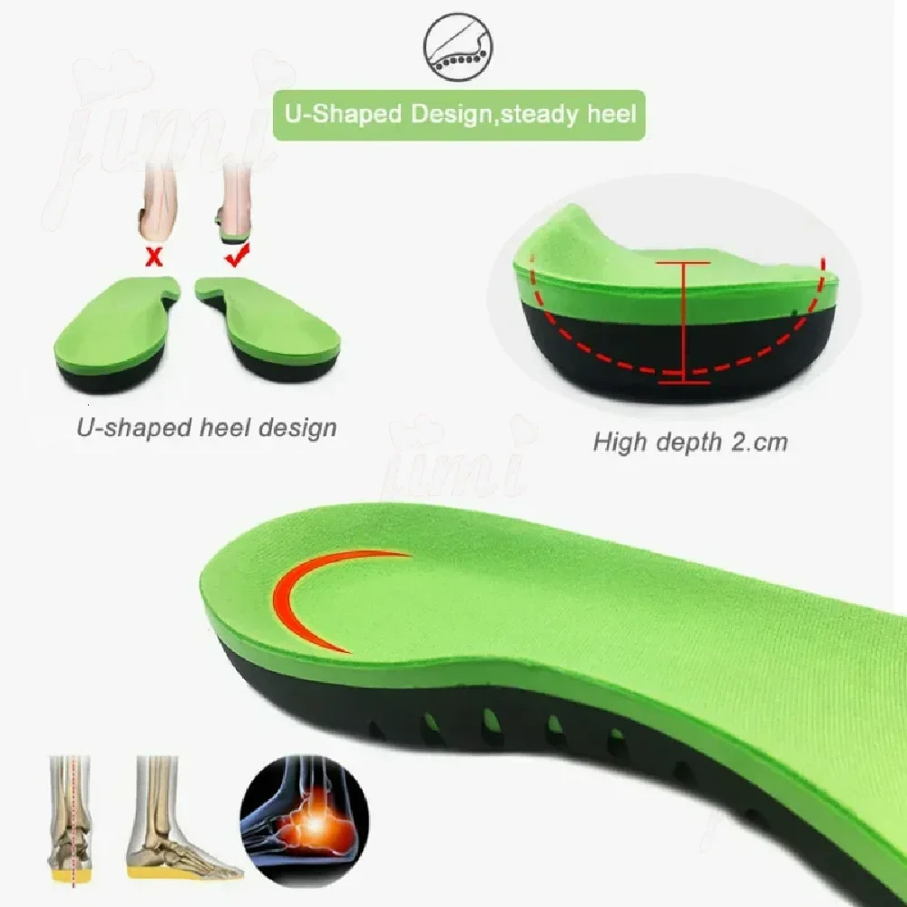 EVA Orthopedic Shoes Sole Insoles for Feet Arch Foot Pad X/O Type Leg Flat Foot Elastic Shock Absorption Comfortable Insoles 250120