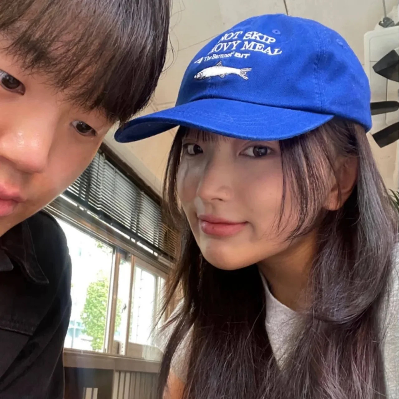 Womens Anchovy Embroidery Baseball Cap Korean Ins Royal Blue Baseball Cap Summer Sun Protection Sport Hat Beach Accessories 250117