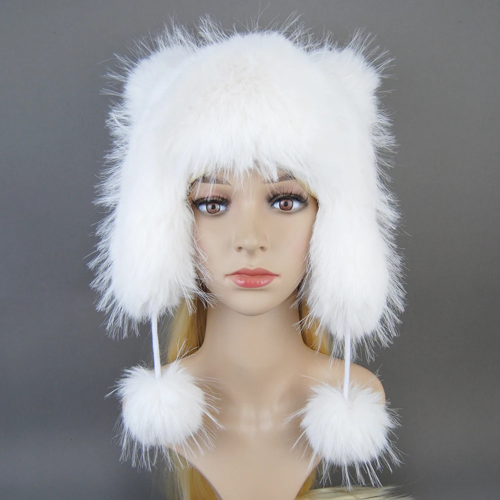 Raccoon Fur Bomber Hat Raccoon Fur Hat Womens Winter Hat Raccoon Fur Hat 250109