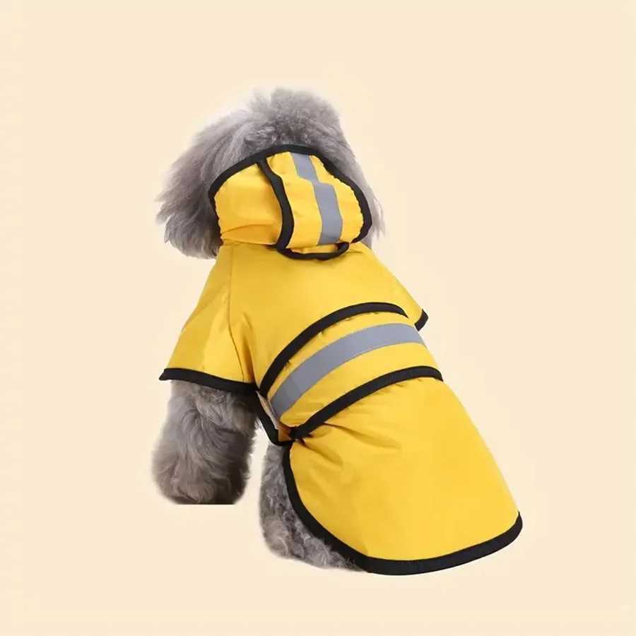 Keep Your Pet Dry And Comfortable - Adjustable Waterproof Windproof Dog Raincoat Spring Summer Waterproof ReflectiveXJ250121