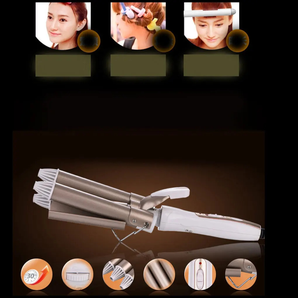Durable Hair Curling Iron - ned For Long-lasting Adjustable Temperature Settings Hair Curlers 250121