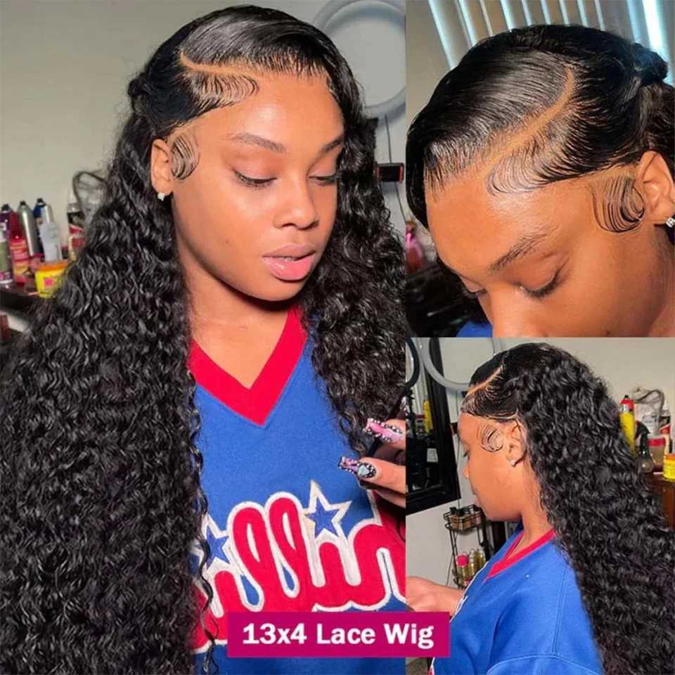 Deep Wave Human Hair Bundles With Clo 4x4 Lace Clos With Bundles Brazilian Hair Weave Bundles With Clo Remy HairXJ250120