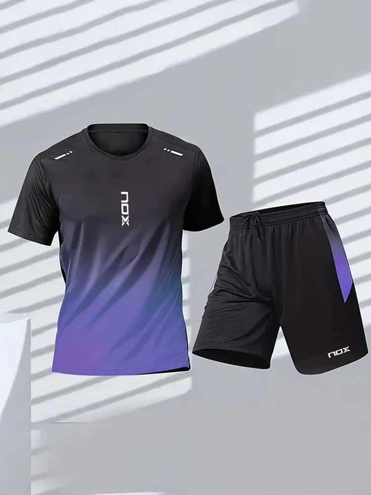 NOX Mens Sports T-shirt Summer Mens Tennis Sportswear 3D Printed Short-sleeved Crew Neck T-shirt /badminton Sports Top X2501291 - view 4