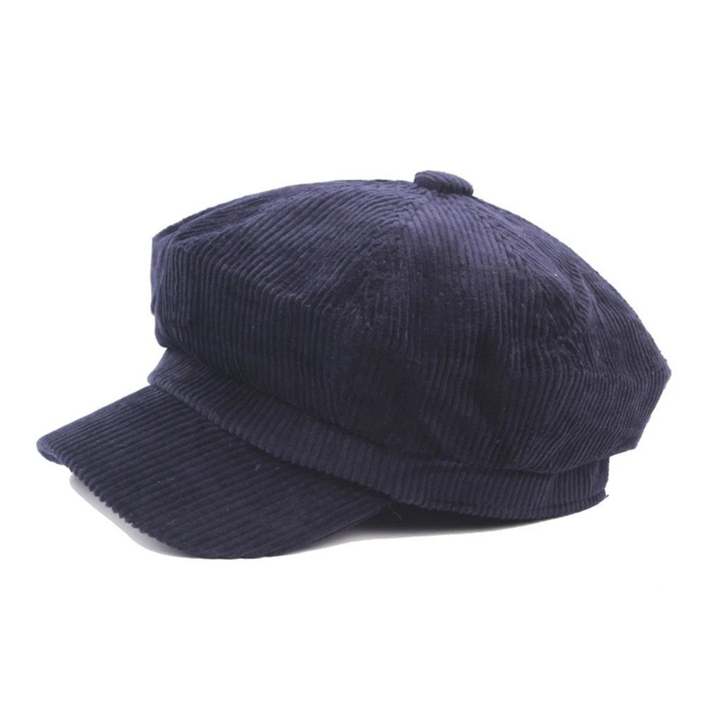 BUTTERMERE Corduroy sboy Cap for Female Coffee Vintage Hat Women Autumn Winter Ladies Painter Octagonal 250118