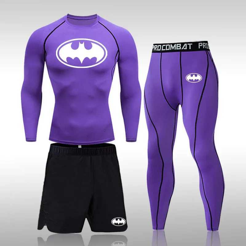 Mens Compression Sportswear Suits Gym Tights Training Breathable Clothes Workout Jogging Sports Set Running Rashguard Tracksuit X250129