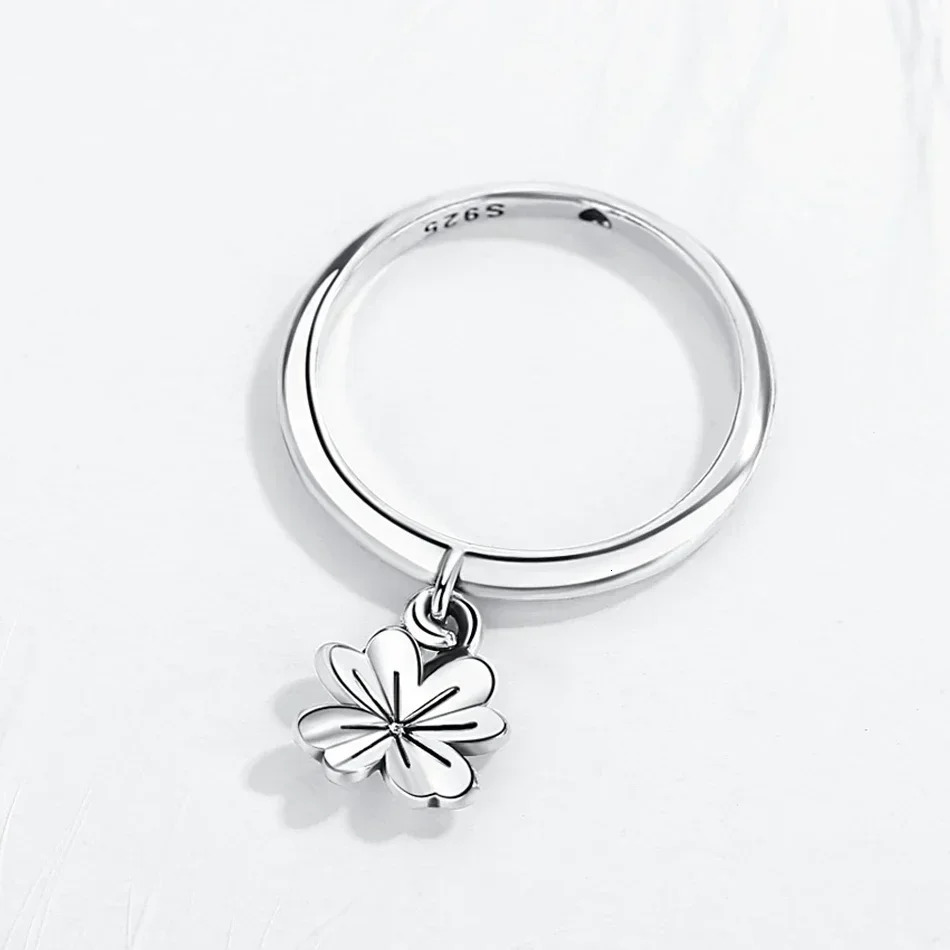 KALETINE Retro Punk 925 Sterling Silver Rings For Women Flower Pendant Trendy Male Men Jewelry Halloween Accessories Bijoux 250121