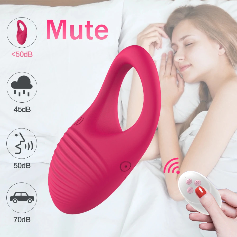 10 Speeds Penis Vibrator Wireless Remote Control Vibrating Cock Ring Clitoris Stimulator Delay Ejaculation Ring Sex Toys For Men 250108