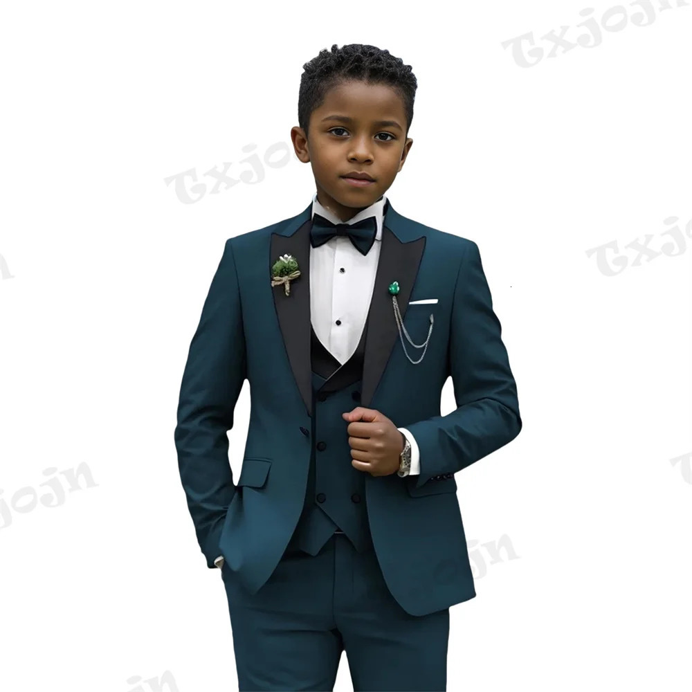 Formal Boys Slim Fit Suits Ring Bearer Outfit Kids Wedding Dress Clothes Fast Delivery Child 4 Pieces Set For Piano Performance 250120