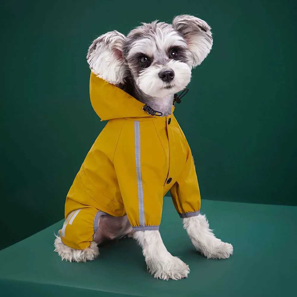 Dog Raincoat Reflective Waterproof Pet Clothes for Chihuahua Maltese Rain Coat Small Medium Dogs Jumpsuit Raincoat Puppy OutfitsXJ250121