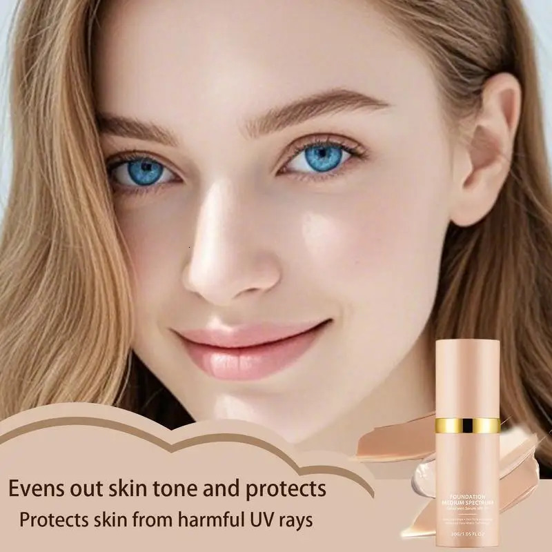 Color Changing Foundation Lightweight Skin Foundation Concealer Liquid Soft Matte Long Lasting Hydrating Makeup Base Waterproof 250122