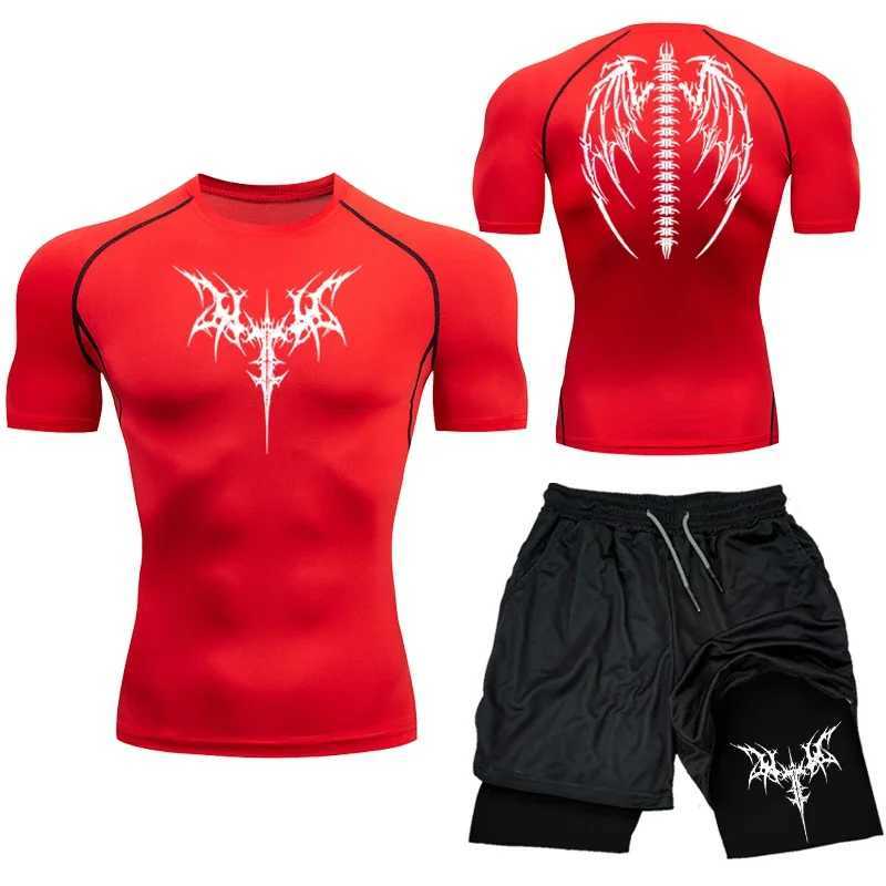 New Compression Shirt Men Rashguard Fitness Short Sleeve Running Shirt Men Gym T Shirt Sportswear Breathable Tights T Shirt Men X250129