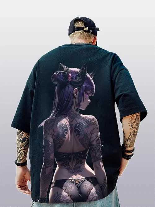 Mens 3D T-shirt Anime Cartoon Print Summer Short Sleeve Fashion T-shirts For Men T-shirt Casual Loose Top MaleXJ250117