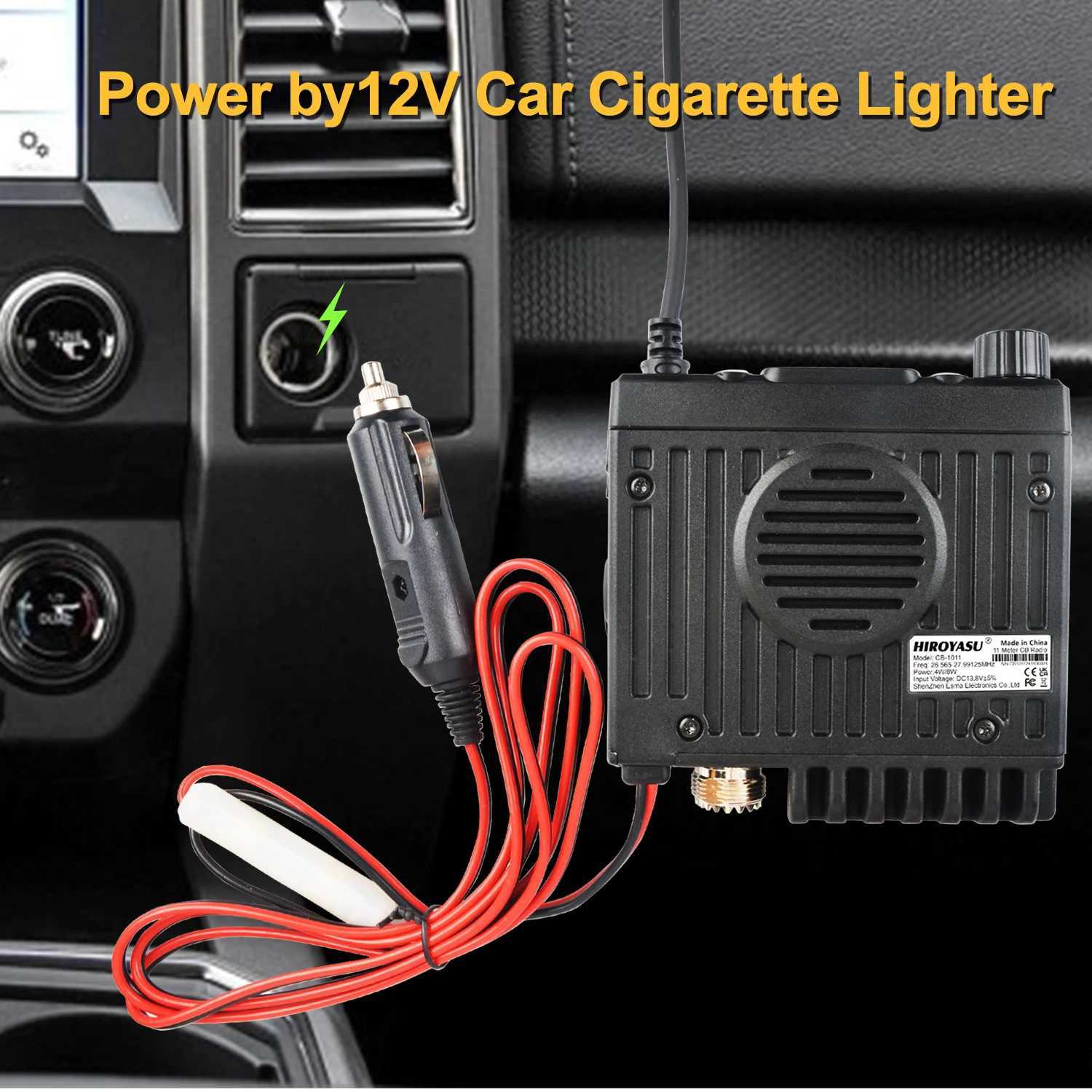 Hiroyasu Walkie Talkie CB-1011 26.565-27.99125MHz 11Meter Mini 27MHz FM/AM 8W 40Ch CB Radio For EU PL DE CE UK IN US IT X250129