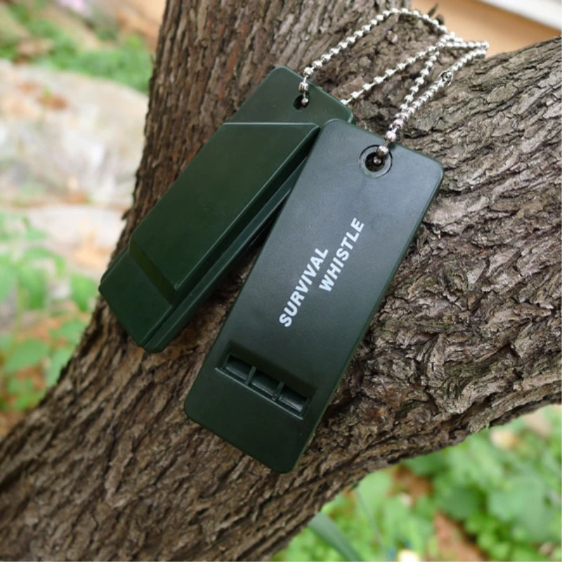 Survival Whistle Multi Audio First Aid Kits Outdoor Emergency Signal Rescue Camping Hiking Climbing Outdoors EDC Sports Referee 250107