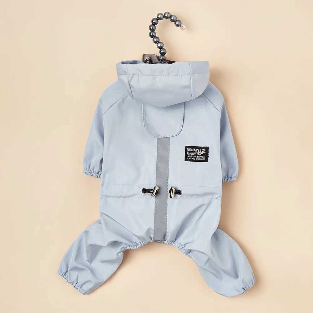 Waterproof Dog Raincoat Reflective Hooded Waterproof Jacket Pet Jumpsuit Small Dogs Outdoor Supplies French Bulldog ChihuahuaXJ250121