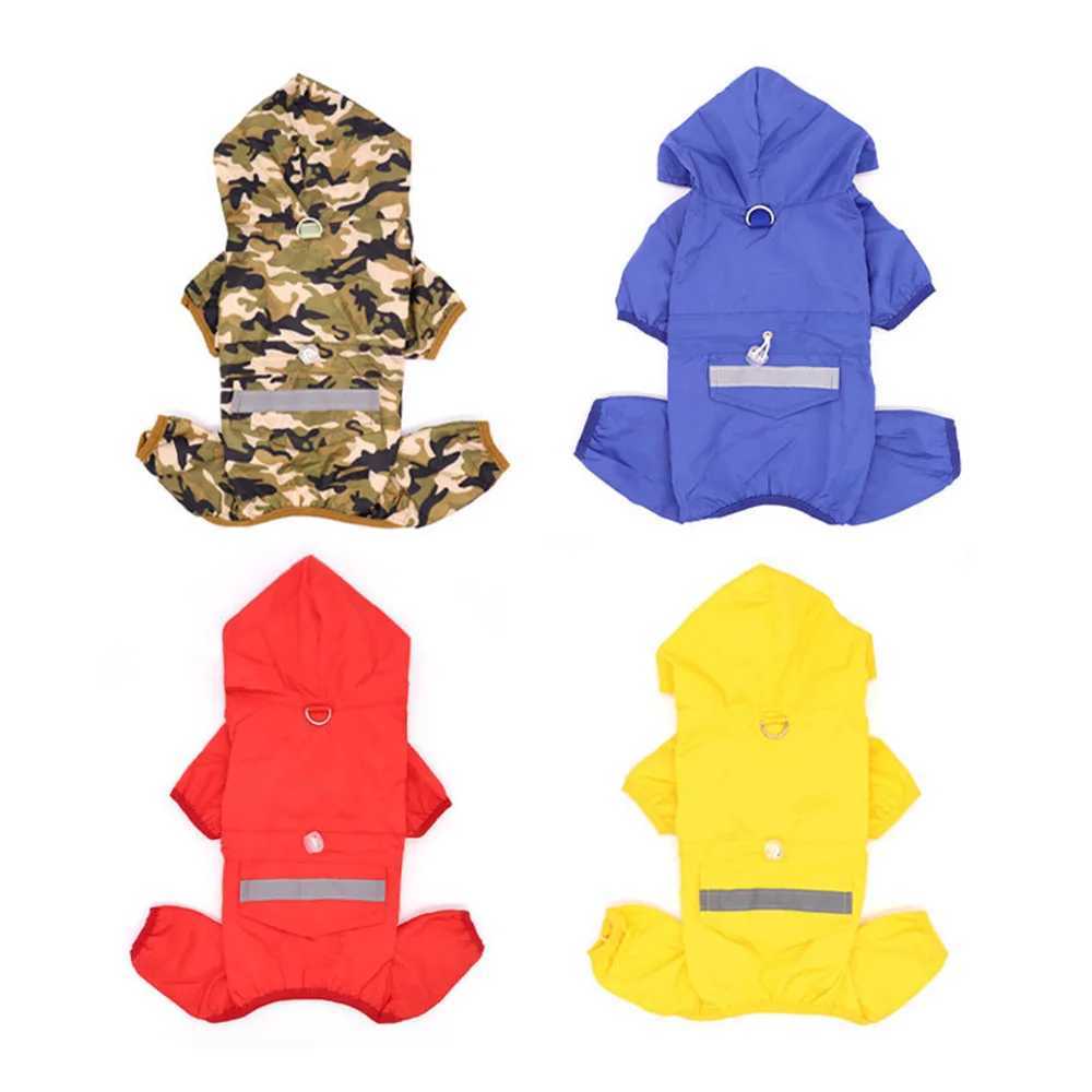 Dog Raincoats Waterproof Puppy Raincoat with Hood Breathable Mesh Pet Rain Jacket Reflective Rain Poncho Jumpsuit for Small DogsXJ250121