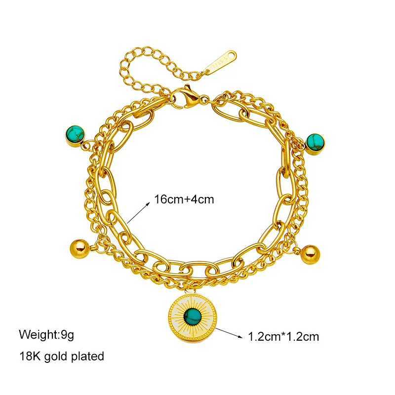 Vintage Stainless Steel Bracelet for Wen Evil Eye Charm Bangles Steampunk Gothic Party Luxury Jewelry Gift X250129