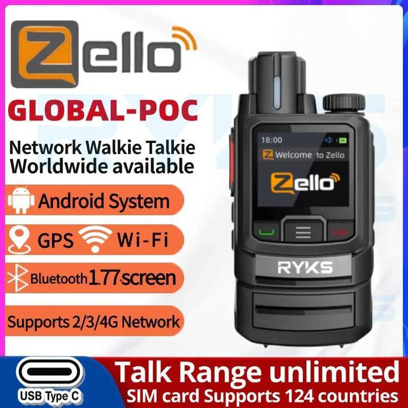 ZL20 Zello Walkie Talkie 4g Radio With Wifi wireless connections Long Range Professional Powerful Two Way Radio100km X250129