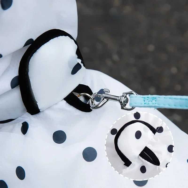 Dot Raincoats Pet Dog Clothes Fashion Clothing Dogs Super Small Cute Chihuahua Print Waterproof Rainwear Pet Clothing SuppliesXJ250121