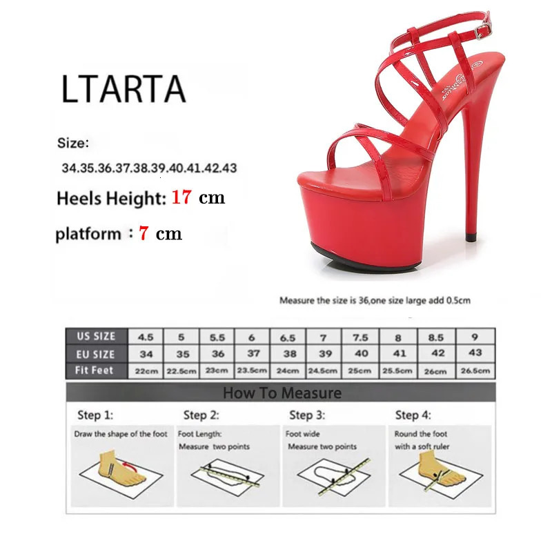 Womens Shoes Thin Strap Stiletto Platform Sandals Nightclub Pole Dancing Shoes 181 Series 17cm Heel 7cm Platform LFD 250113