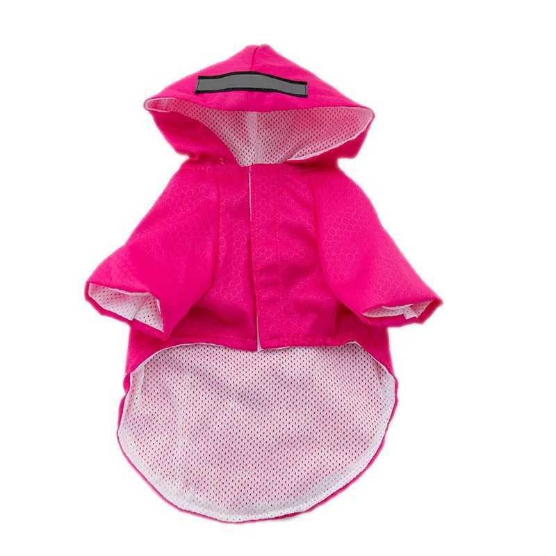 S-XL Creativity Pets Clothes Hooded Raincoats Reflective Strip Dogs Rain Coats Waterproof Outdoor Breathable Net Yarn JacketsXJ250121