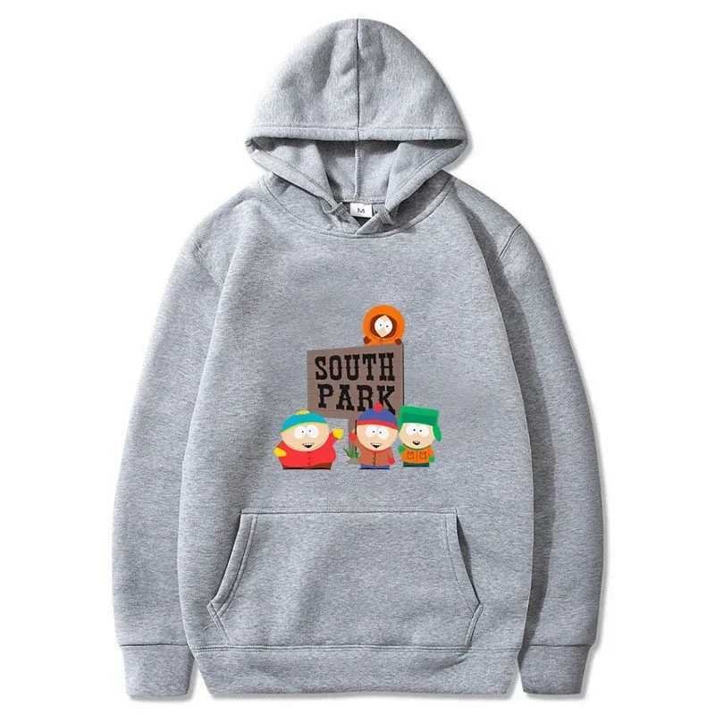 Anime Southes Park Print Mens Fleece Hoodie 20 Autumn and Winter Mens Hooded Sweatshirt Fashion Casual Warm PulloverXJ2500118
