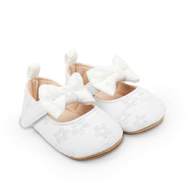 EWODOS Infant Baby Girls Casual Shoes Non-Slip Soft Sold Flower Bowknot Flats Toddler First Walker Spring Summer Princess Shoes X250129