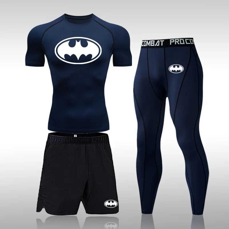 Mens Compression Sportswear Suits Gym Tights Training Breathable Clothes Workout Jogging Sports Set Running Rashguard Tracksuit X250129