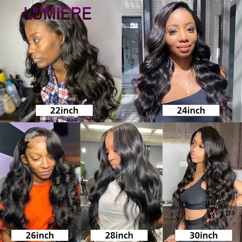 Loose Deep Wave Human Hair Bundles With 5x5 6x6 HD Lace Clo Frontal With Bundles Virgin Raw Hair Weave Hair Extension 8-40XJ250120