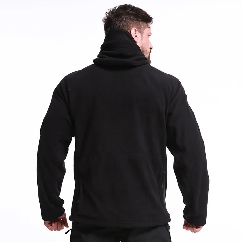 Hiking Jackets Windproof Thermal Hunting Clothes Fleece Windbreaker Winter Softshell Jacket Men Tactical Suit Military Camping 250122
