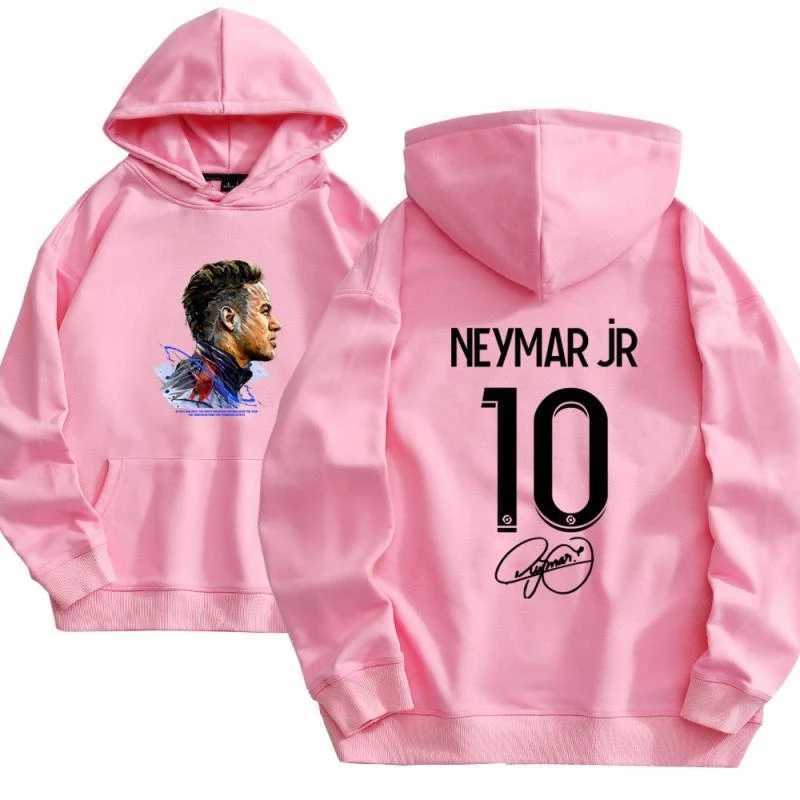 Winter Cotton Fan Sweatshirt Men Hooded Warm Soccer Signature Loose Paris Neymar Tops Street Harajuku Y2K Jacket Tops X250129