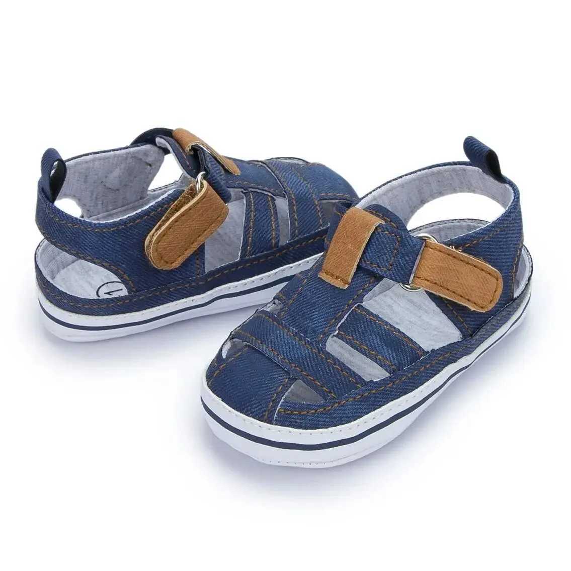 Meckior Baby Canvas Casual Boy Shoes Anti-Slip Rubber Bottom Infant Toddler Newborn First Walker Baby Boy Girl First Sandals X250129