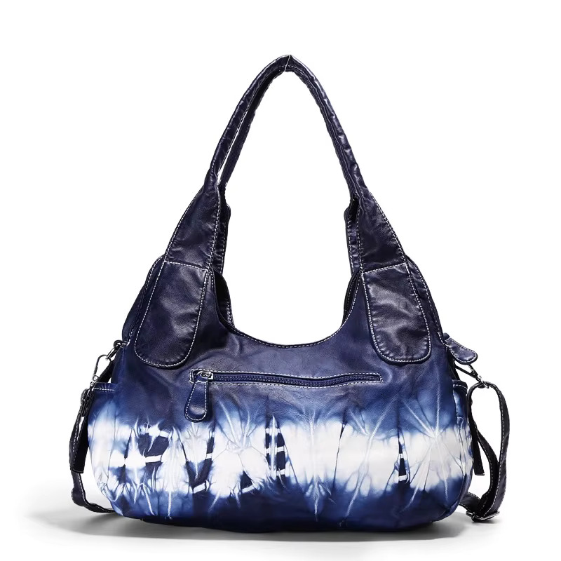 Angelkiss Women Top-Handle Handbag Fashion Tie-Dye Satchel Dumpg Pack Shoulder Tote Bag