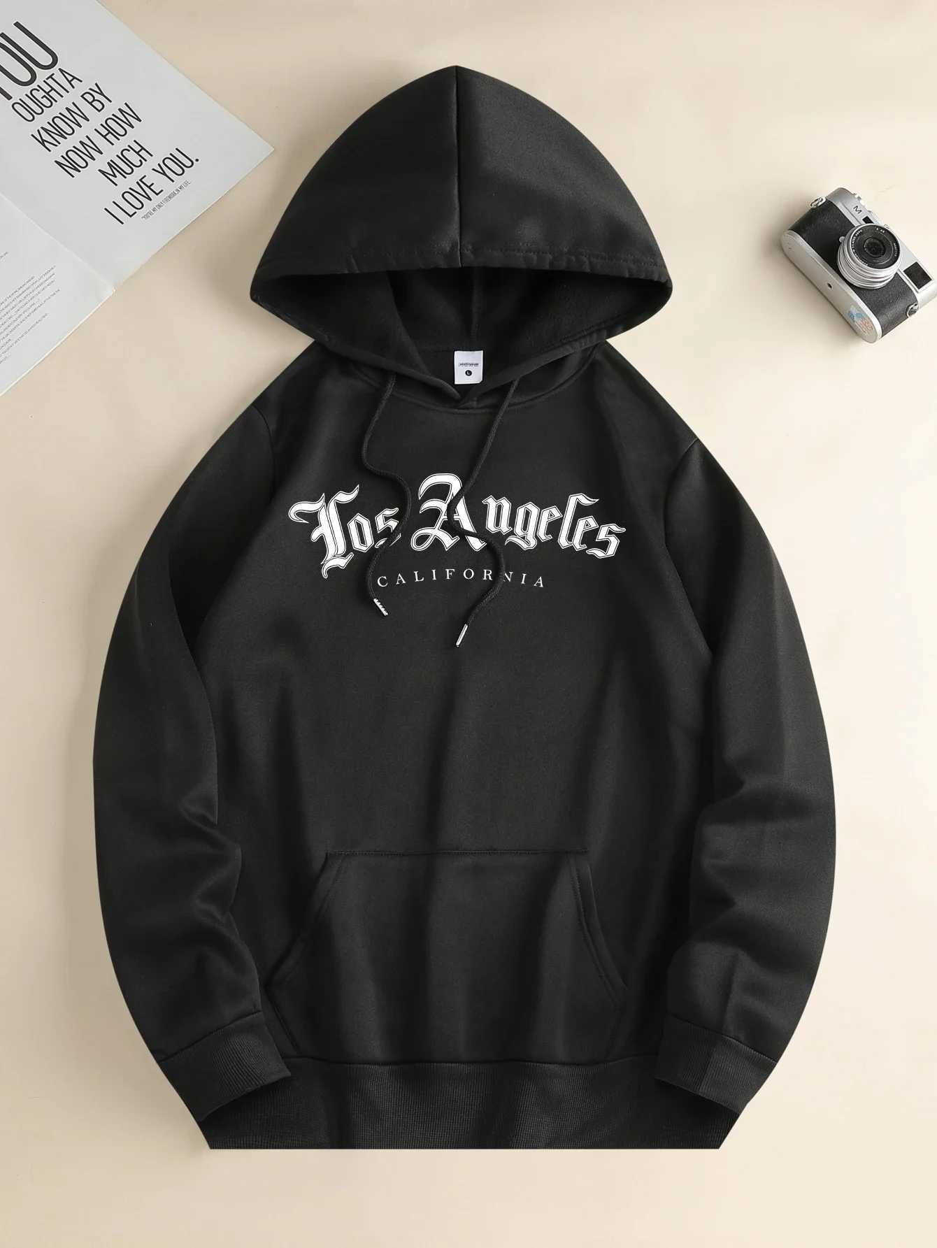 Mens new fashion hoodie casual daily drawstring hooded sweatshirt lettering front kangaroo pocket mens jacketXJ2500118