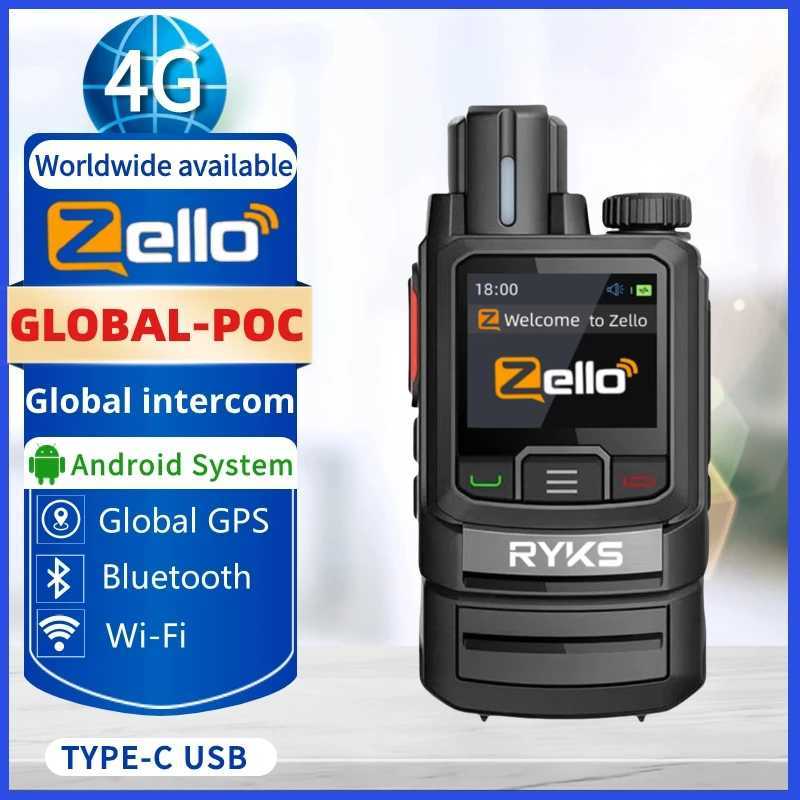 ZL20 Zello Walkie Talkie 4g Radio With Wifi wireless connections Long Range Professional Powerful Two Way Radio100km X250129