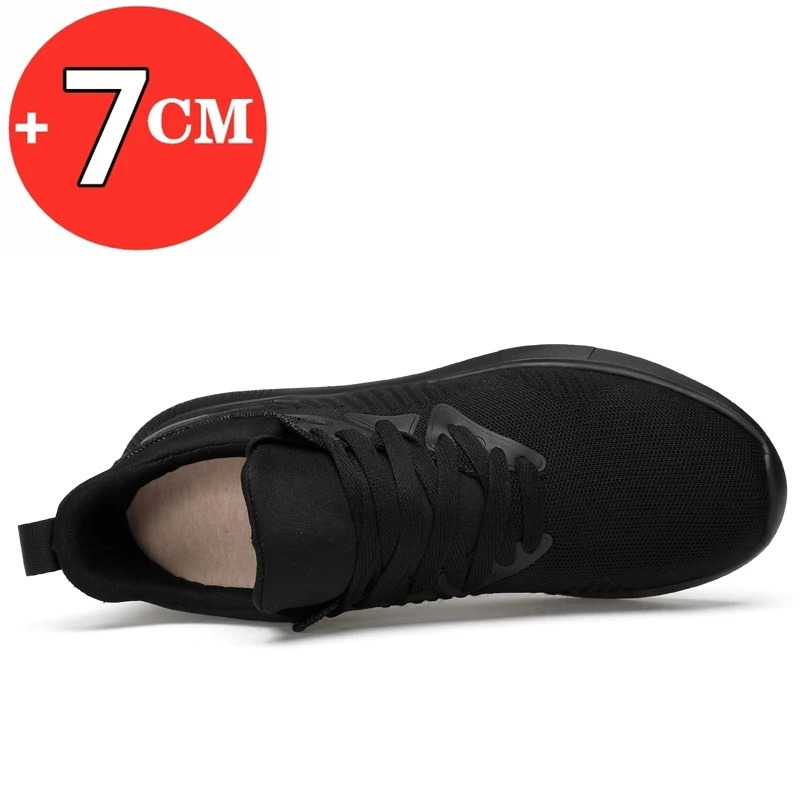 FUQIAO Big Size Sneakers For Men Elevator Shoes Heightening Shoes Men Increase Shoes Height Increase Insole 7CM Taller Shoes 250113