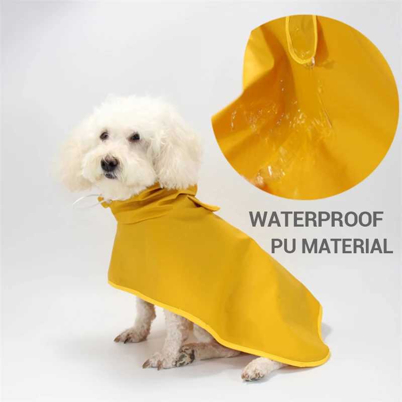 Dog Raincoat Waterproof Soft PU Breathable Dog Rain Jacket for Small Dog Hooded Dog Rain Coat with Transparent Cap Protect BellyXJ250121