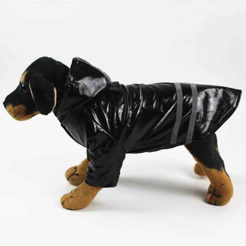 Dog Clothes Hooded Raincoats Reflective Strip Dogs Rain Coat Waterproof Jackets Outdoor Breathable Clothes For Puppies RaincoatXJ250121
