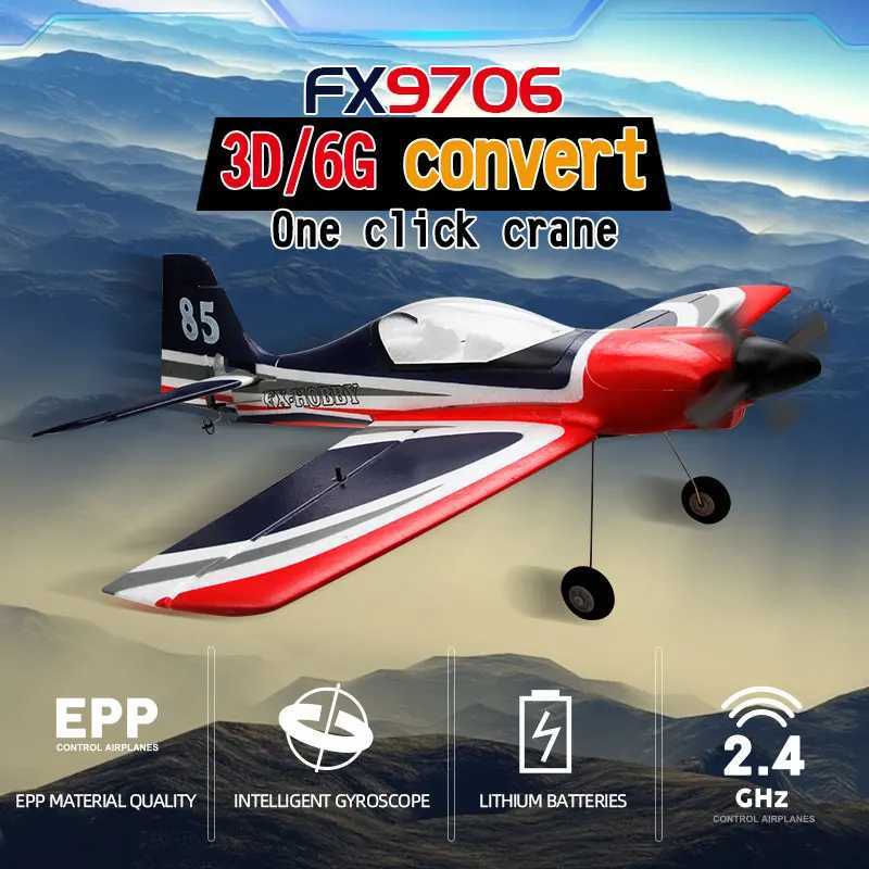 FX9706 RC aircraft 580MM fixed wing glider 5 CH 3D/6G remote-controlled aircraft 2.4G brushless motor fighter model childrens toy X250129