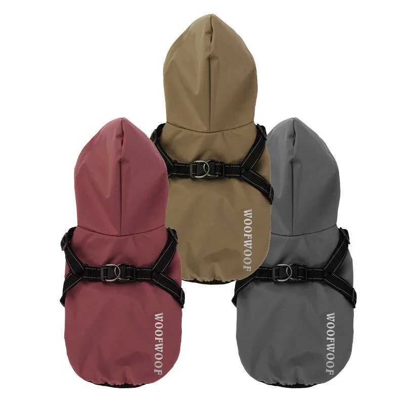 Dog Cat Clothing Waterproof Coat Traction Reflective Design Raincoat Jacket for Small Medium Large DogXJ250121