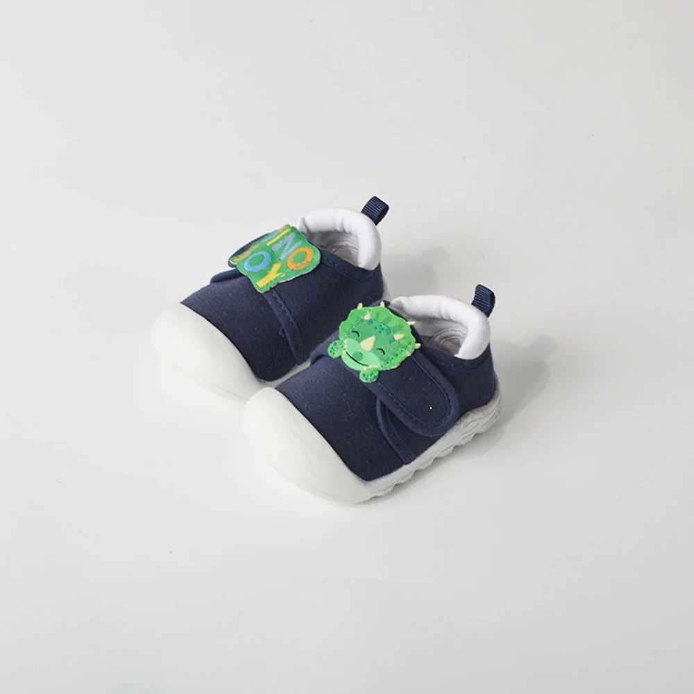 COSYSUSY Baby Shoes Cute Cartoon Walking Shoes Warm Non-Slip Soft Soles Blue Canvas Shoes Comfortable Outdoor Casual Sneakers X250129
