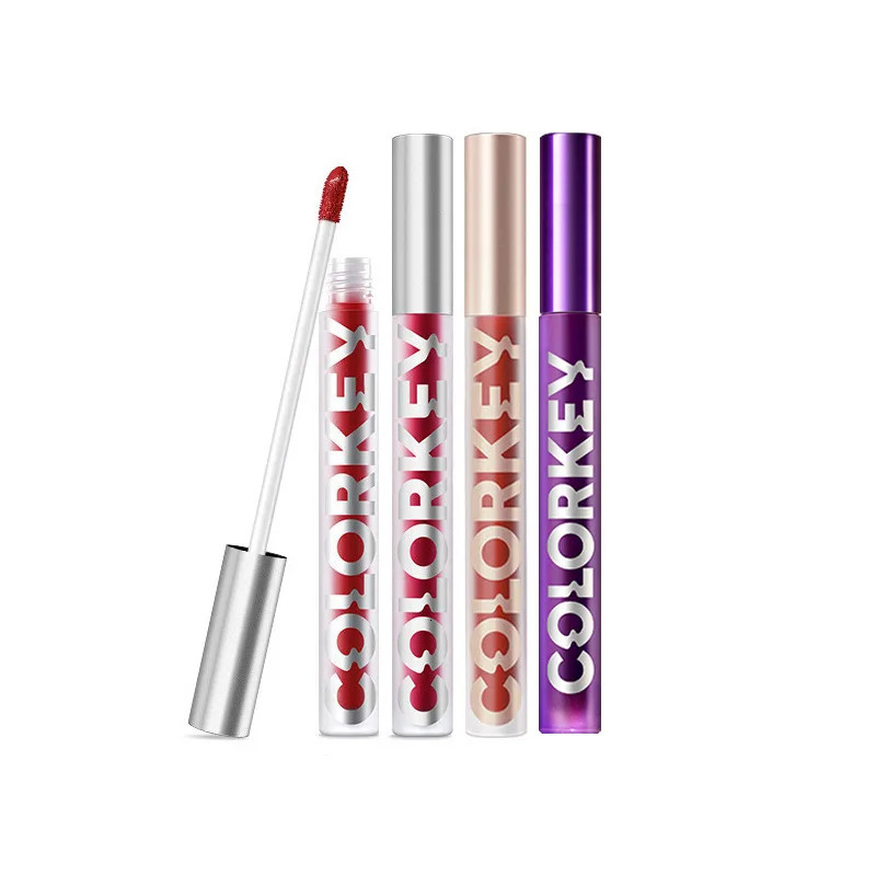 Colorkey White Tube Velvet Matte Lip Gloss Women Beauty Cosmetic Lip Glaze Nude Natural Lip Makeup Waterproof Long-lasting 250108
