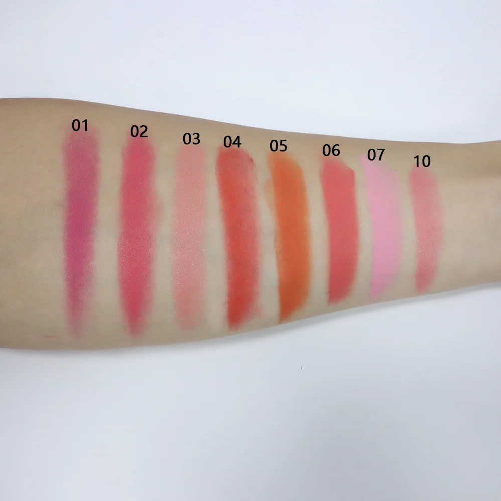 Customized Pink Blush Matte Cream Rosy Blush Makeup Pan Long Wearing High Pigment Orange Blush Palette 250121