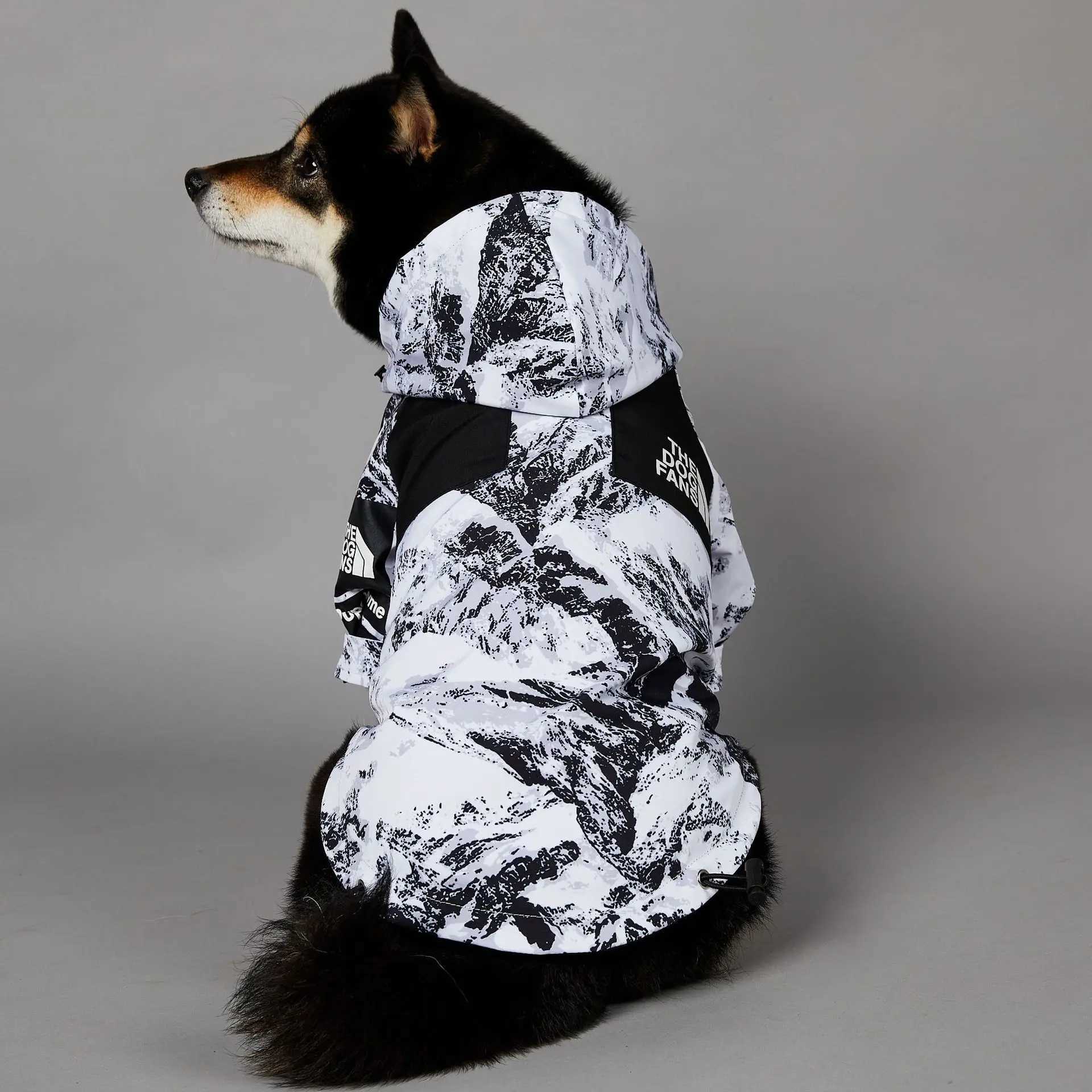Dog Clothes Raincoat For Small Big Dogs Wind Coat Windbreaker French Bulldog HoodieXJ250121
