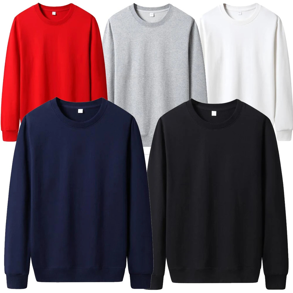 Men Casual Hoodie Solid Color Sweatshirt Fashion Winter Autumn Sweatshirts Pullover Fleece Streetwear 250122