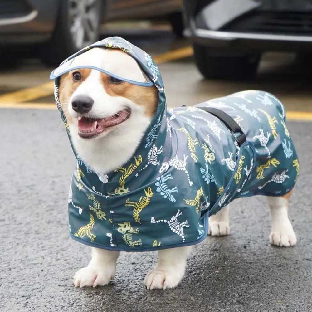 M-9XL All-inclusive Waterproof Hoody For Small Medium Large Dogs Coat Pet Rain Jacket Pet Supplies Dog Raincoat Dog ClothesXJ250121